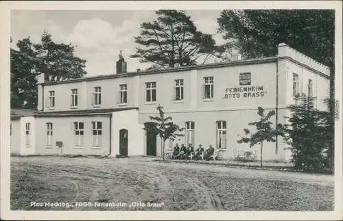 Ansichtskarte Plau (am See) FDGB-Ferienheim "Otto Brass" 1951