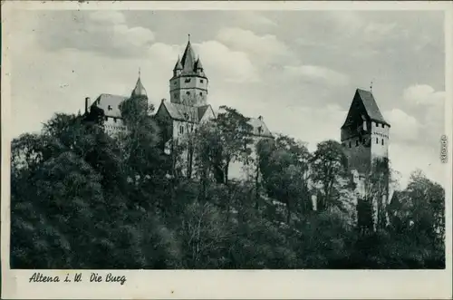 Ansichtskarte Altena Burg Altena 1941