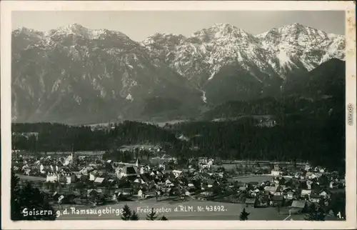 Ansichtskarte Goisern Blick auf den Ort 1942