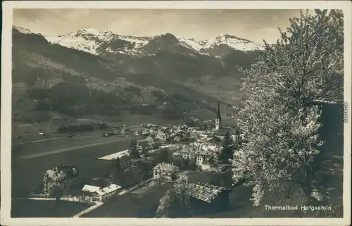 Ansichtskarte Bad Hofgastein Panorama-Ansicht mit Kirche und Bergmassiv 1928