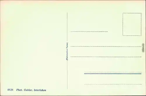 Ansichtskarte Interlaken Luftbild vom Ort und den Bergmassiv 1929