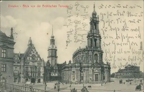 Innere Altstadt Dresden  Kathedrale Sanctissimae Trinitatis 1915