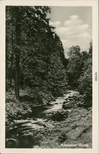 Foto Ansichtskarte Rabenau Partie am Rabenauergrund 1953