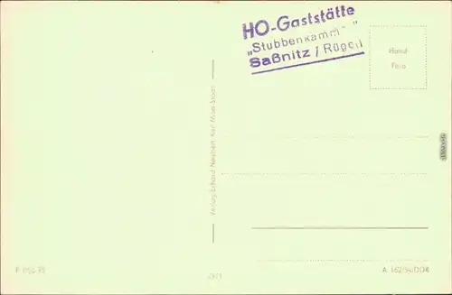 Ansichtskarte Stubbenkammer-Sassnitz Saßnitz Königsstuhl 1954