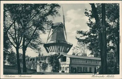 Ansichtskarte Potsdam Historische Mühle - Sanssouci 1937