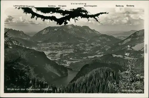 Ansichtskarte Berchtesgaden Gotzenalm (Berg, Berchtesgaden) 1935