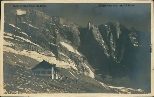 Steinach (Brenner) Schrammacher (3410 m) - Sägenwandspitze (3223 m) 1925