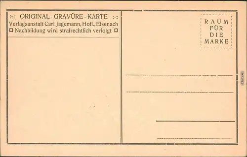 Ansichtskarte Bad Thal-Ruhla Ruine im Wald 1929