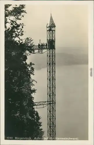 Ansichtskarte Luzern Lucerna Hammetschwand-Lift 1931