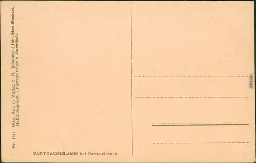 Ansichtskarte Garmisch-Partenkirchen Partnachklamm 1929