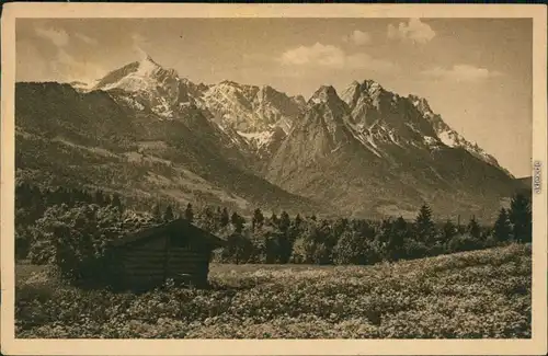 Ansichtskarte Grainau Zugspitze - Wettersteingebirge 1929