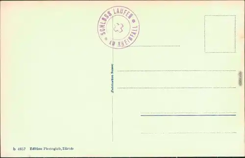 Ansichtskarte Laufen-Uhwiesen Rheinfall und Schloss Laufen 1929