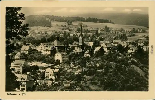Ansichtskarte Sebnitz Blick auf die Stadt 1955