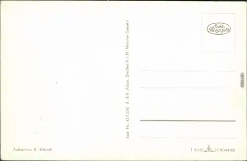 Ansichtskarte Bad Schandau Schrammsteine - Teufelsturm 1955