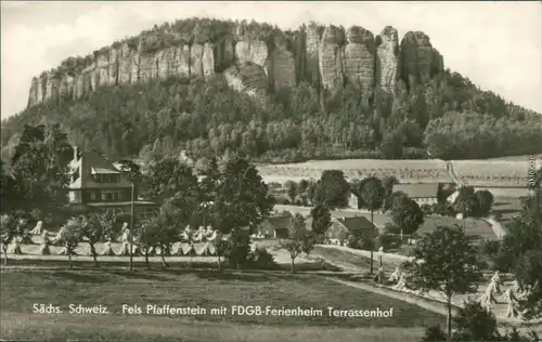 Pfaffendorf-Königstein (Sächsische Schweiz) Pfaffenstein  "Terrassenhof" 1970