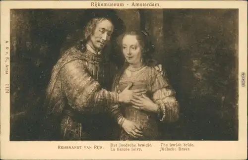 Den Haag / 's-Gravenhage Rembrandt van Rijn - Gemälde - Die Jüdische Braut 1915