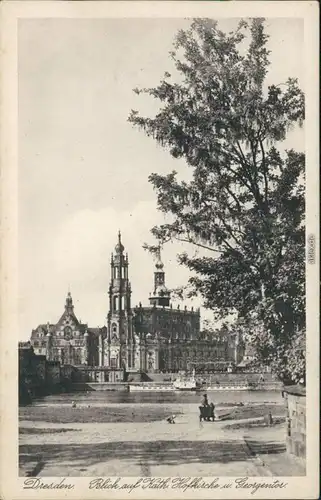 Altstadt-Dresden Hofkirche Dresden / Kathedrale Sanctissimae Trinitatis  1955