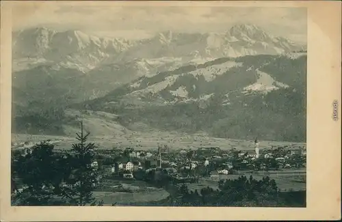 Ansichtskarte Garmisch-Partenkirchen Bergpanorama 1917