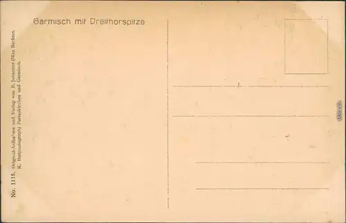 Ansichtskarte Garmisch-Partenkirchen Bergpanorama 1917