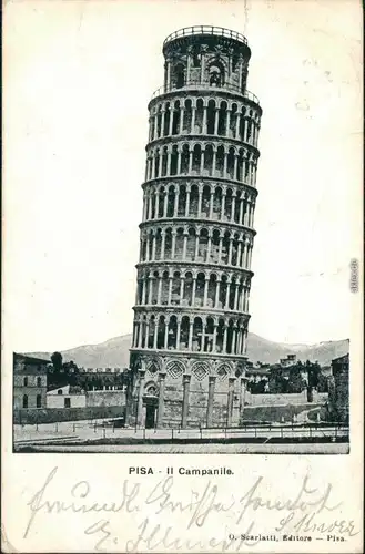 Ansichtskarte Pisa Der Schiefe Turm 1903