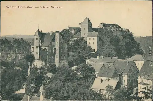 Hohnstein (Sächs. Schweiz) Burg Hohnstein (Sächsische Schweiz) 1914