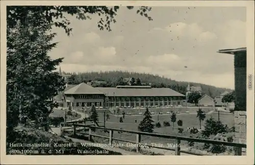 Ansichtskarte Oberhof (Thüringen) Wandelhalle 1955