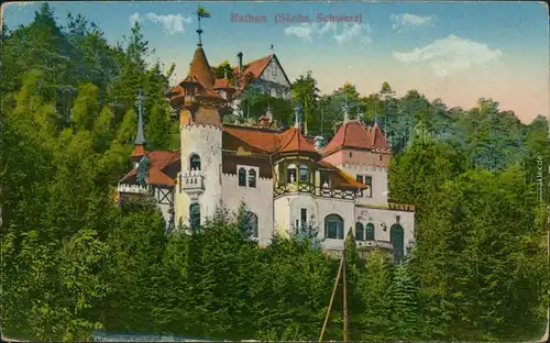 Ansichtskarte Rathen Diakonissenhaus Zion 1918