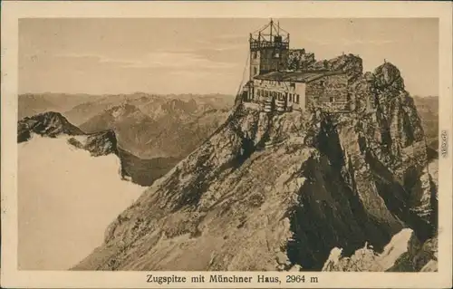 Ansichtskarte Grainau Münchner Haus (Zugspitze) 1913
