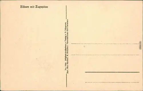 Ansichtskarte Garmisch-Partenkirchen Eibsee mit Zugspitze und Boot 1932