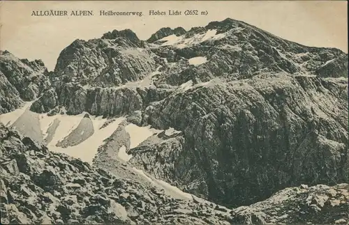 Ansichtskarte Oberstdorf (Allgäu) Heilbronner Weg 1923