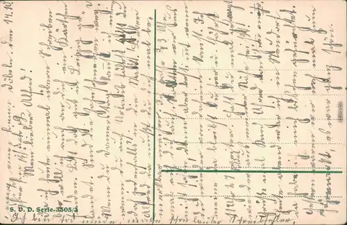  Glückwunsch / Grusskarten: Allgemein - Fern ein liebes Herz mir schlägt 1914