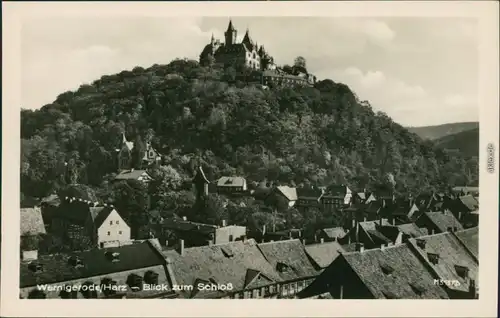 Ansichtskarte Wernigerode Schloss/Feudalmuseum 1955