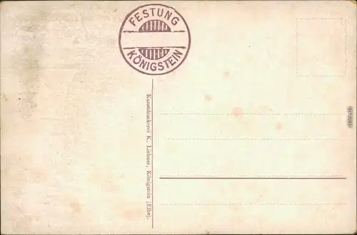 Königstein (Sächsische Schweiz) Riesen Fass (Weinfass) i.d. Festung 1914