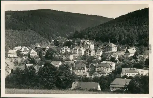 Ansichtskarte Schmiedeberg (Erzgebirge)-Dippoldiswalde Blick auf den Ort 1955