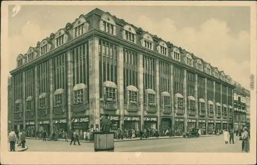 Ansichtskarte Seevorstadt-Dresden Residenz-Kaufhaus 1924