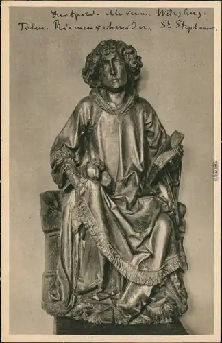 Würzburg Mainfränkisches/Luitpold Museum - Figur St. Stephanus 1928