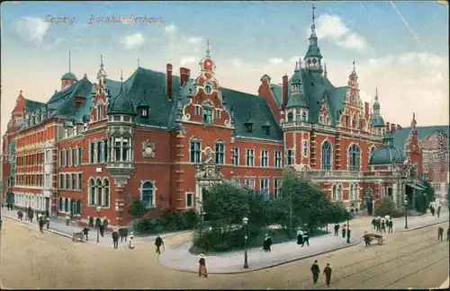 Ansichtskarte Leipzig Buchhändler-Börsenhaus 1938