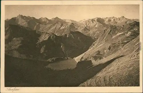 Ansichtskarte Oberstdorf (Allgäu) Allgäuer Alpen - Seealpsee 1929