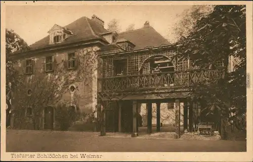 Ansichtskarte Tiefurt-Weimar Schloß Tiefurt 1926
