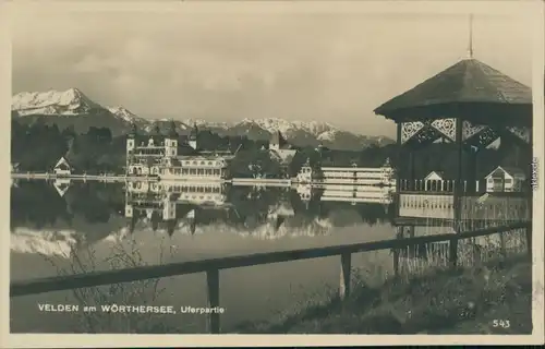 Velden am Wörther See Vrba na Koroškem Uferpartie, Schloss 1933