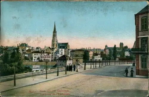 CPA Metz Blick von der Esplanade 1905