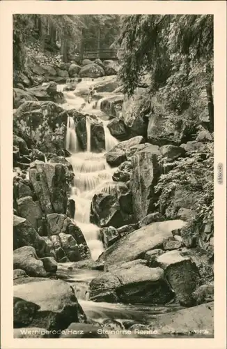 Ansichtskarte Wernigerode Steinerne Renne 1955