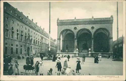 Ansichtskarte München Feldherrnhalle 1926 