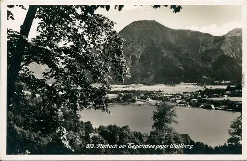 Ansichtskarte Egern-Rottach-Egern Tegernsee und Blick auf die Stadt 1934
