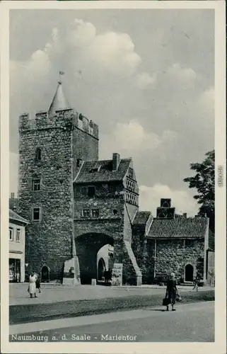 Ansichtskarte Naumburg (Saale) Marientor 1952