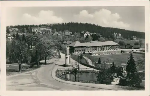 Ansichtskarte Oberhof (Thüringen) Blick vom Ernst-Thälmann-Haus 1954