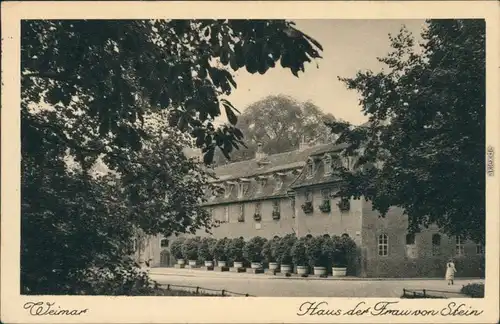 Ansichtskarte Weimar Haus der Frau von Stein 1934