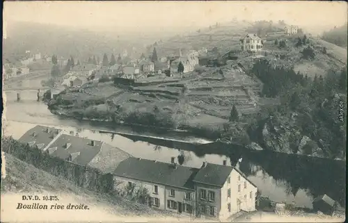 Ansichtskarte Beulen Bouillon Blick auf die Stadt 1914 