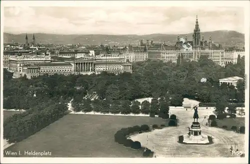 Ansichtskarte Wien Heldenplatz 1932 