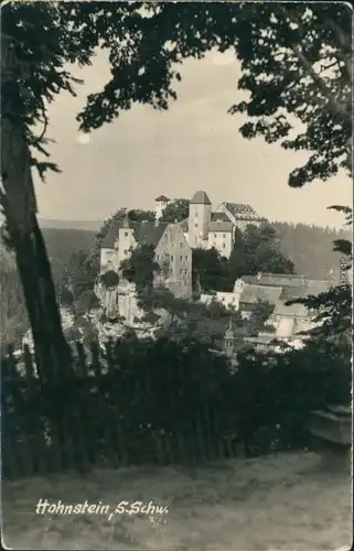 Ansichtskarte Hohnstein (Sächs. Schweiz) Burg Hohnstein 1957